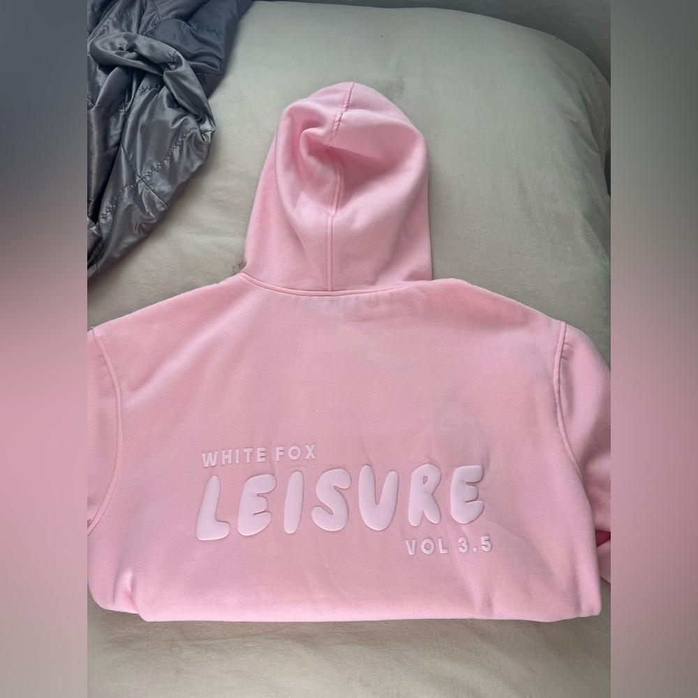 White fox hoodie
